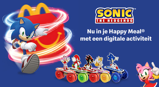 Nu in je Happy Meal®: Sonic the Hedgehog en z’n vrienden