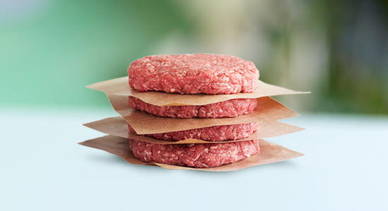 Des steaks hachés de bœuf : ni plus ni moins