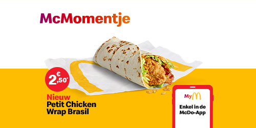 De Petit Chicken Wrap Brasil & z’n legendarische Brasil saus blijven nog wat langer!