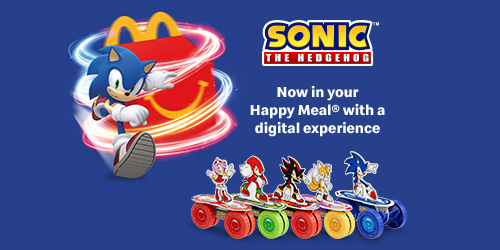 Have fun at 300 miles an hour with Sonic the Hedgehog!