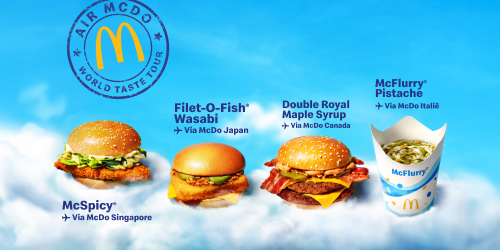 Proef de wereld in één hap met Air McDo