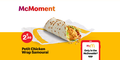 The Petit Chicken Wrap Samourai – that's lots of flavor for less, YAY!