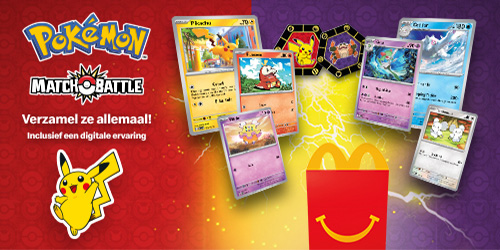 Now in your Happy Meal®: Pokémon Unite cards & coins!