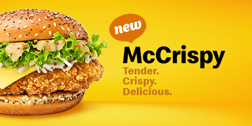 The new McCrispy: simply *crrrunch*-tastic