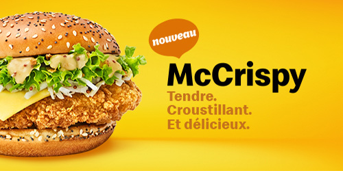 Le nouveau McCrispy débarque chez McDo ! 