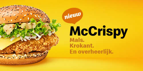 De nieuwe McCrispy: gewoon *krrraak*-tastisch 